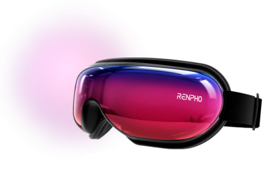 Relieve headaches and migraines from contacts with the RENPHO Eyeris. Professional eye massage, and portable design for ultimate relaxation.